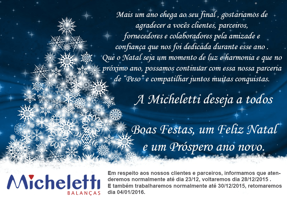 Cartão de Natal Micheletti V2 - Micheletti
